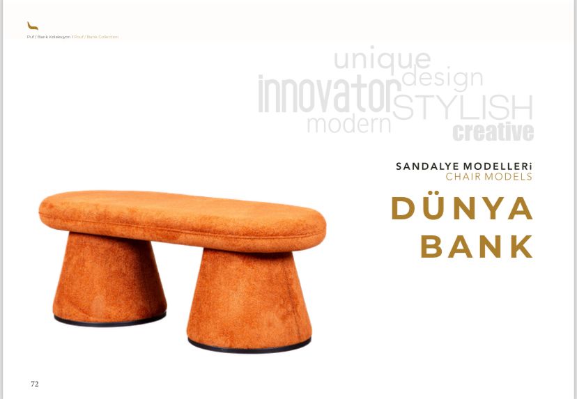 Bench and Pouffe